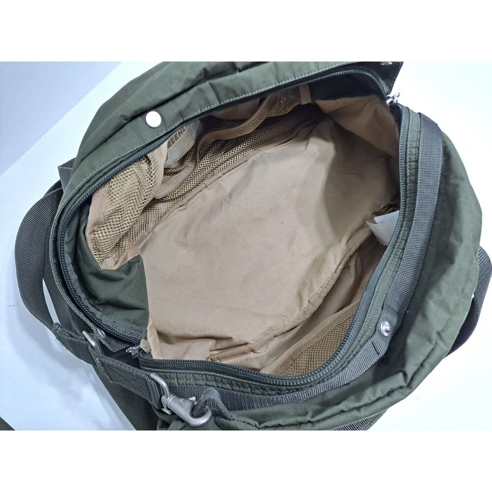 Fjallraven Greenland 30L Duffle Travel Bag Leather Logo G-1000 Green Canvas